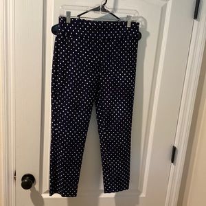 Navy polka dot Van Heusen work pants